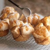 Caramel Monkey Bread Muffins with Icing